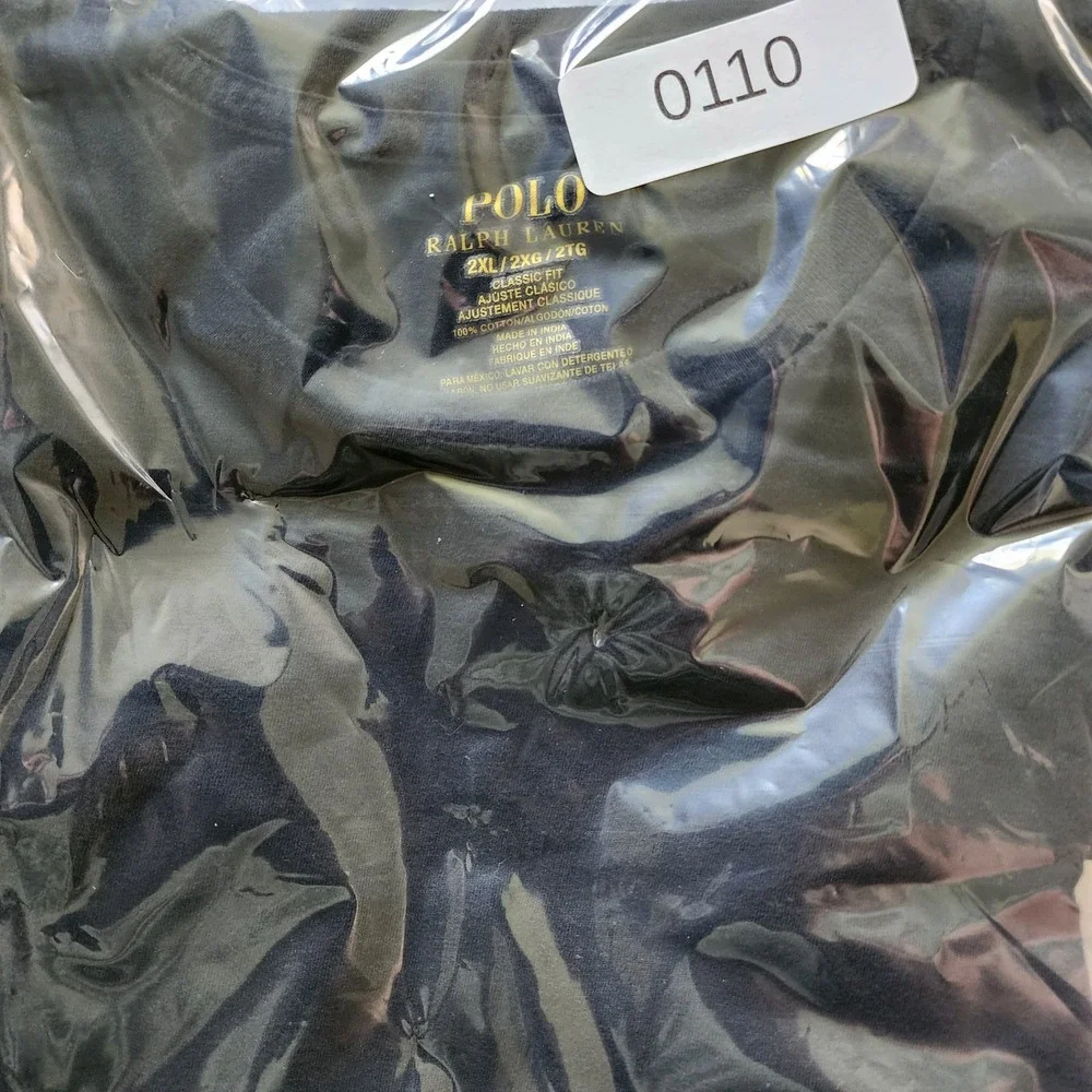 Polo Ralph Lauren Men's Black T-shirt Rare Find Size 2XL